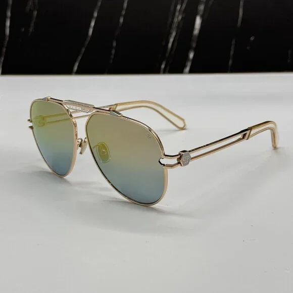 NEW SPP048M 033M PHILIPP PLEIN SEVENTIES MEN PHILIPP PLEIN SUNGLASSES